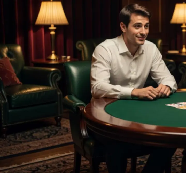 Vendég első pókerélménye egy elegáns asztalnál a Table Lounge Hubban