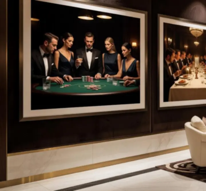 Cinematikus hangulatú esemény pillanata a ATTILA BAR exkluzív lounge terében.